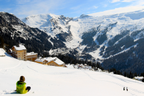 Flaine - sleeën op de piste